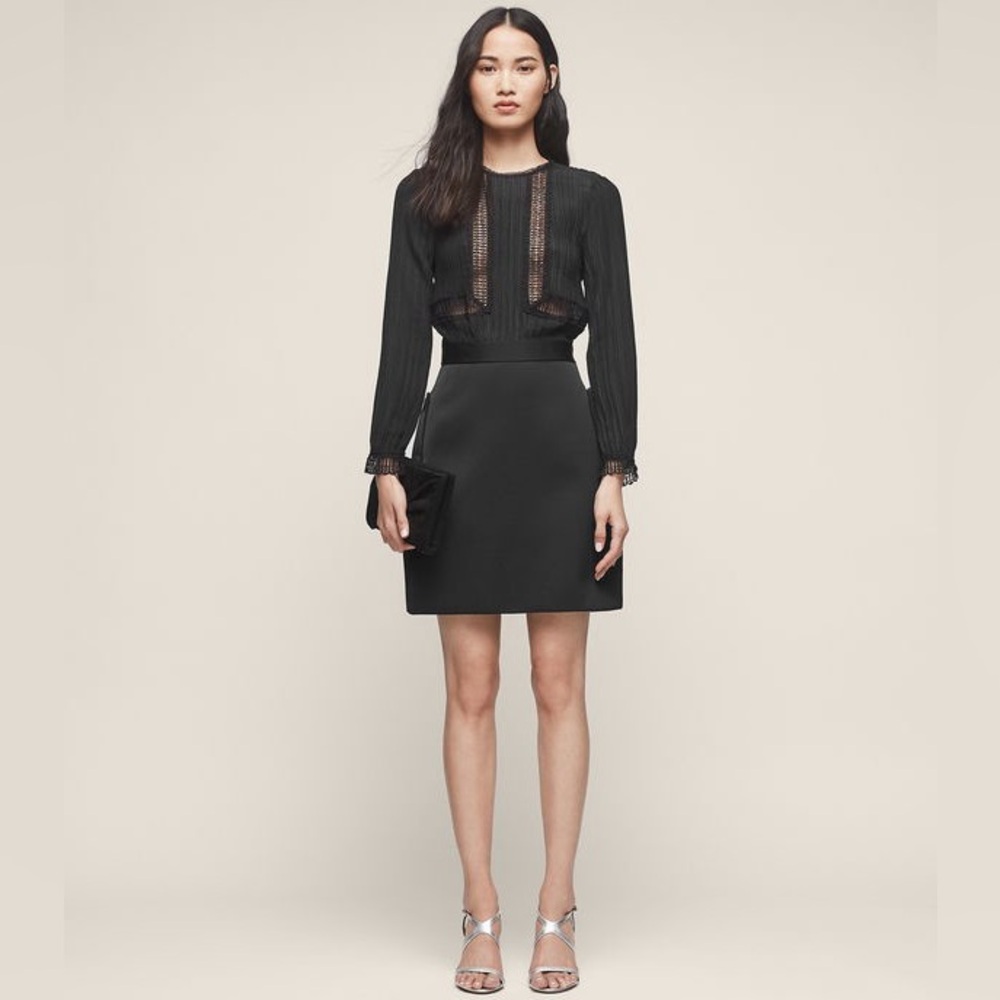 NWT Reiss Bruna Lace-Detail Dress - Picture 6 of 10